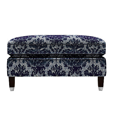Duresta Grayson Footstool, Umber Leg Mulsanne Midnight Duresta Grayson Footstool, Umber Leg Mulsanne Midnight